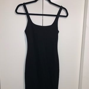 Black Zara body con dress size small